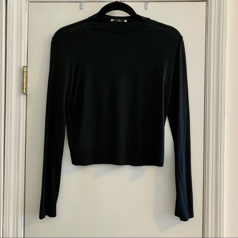Black mock turtleneck